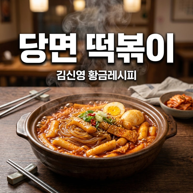 김신영 떡볶이 레시피 당면이 신의 한 수! 황금 레시피 소스 비법