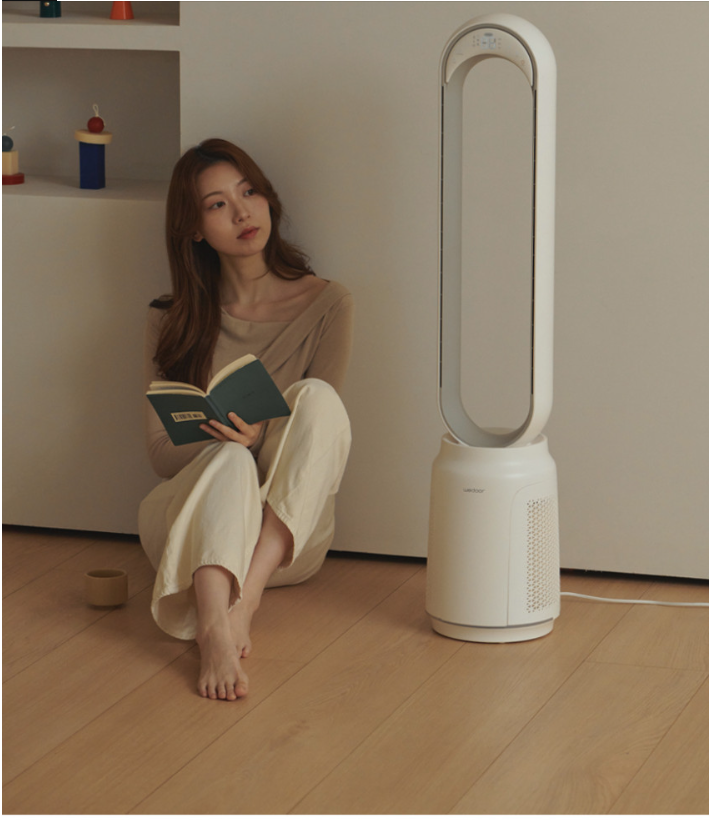위도어 날개없는 공기청정 선풍기 아이 있는 집 필수