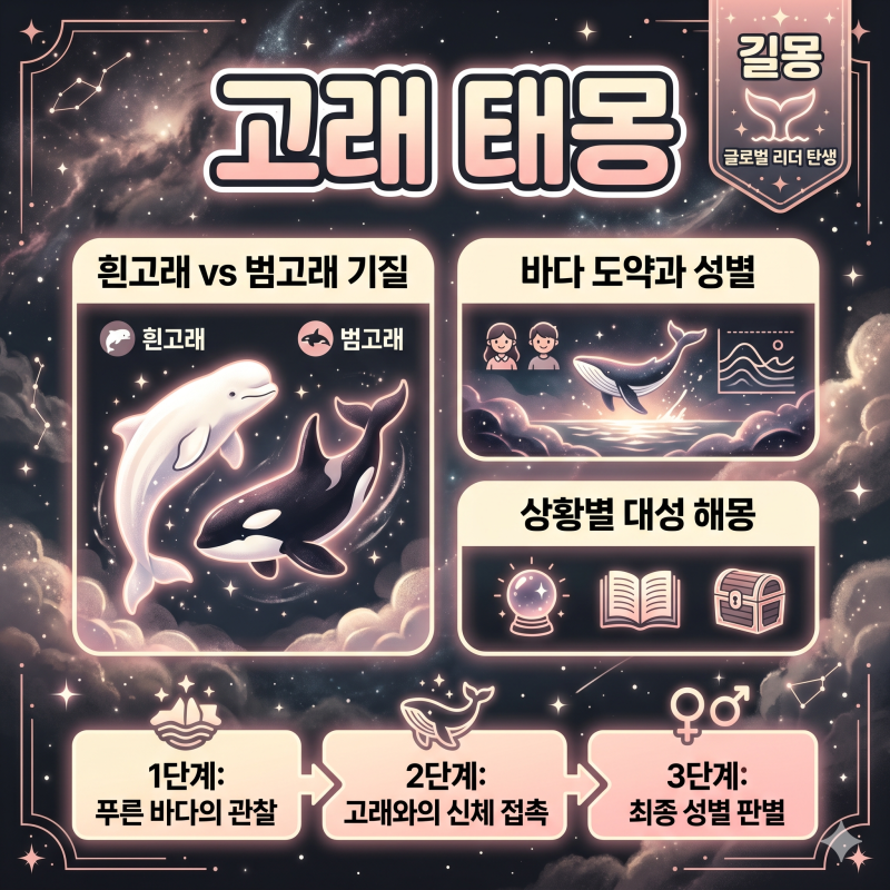 고래태몽 아들일까 딸일까 흰고래와 범고래 크기에 따른 성별 구별법 5가지