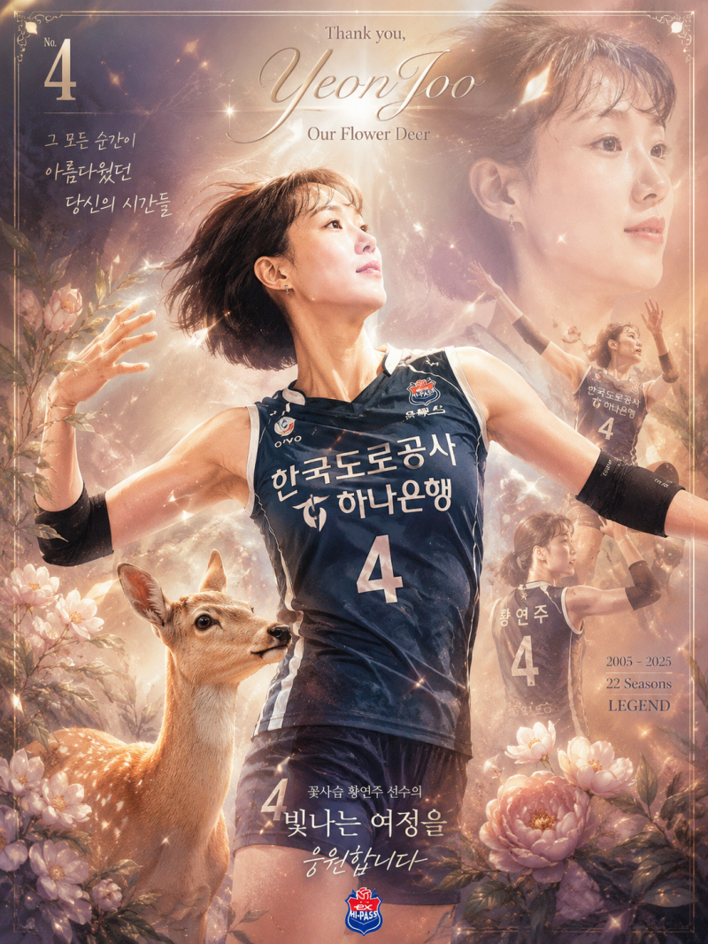 “꽃사슴 황연주, 결국 코트를 떠난다” 누군가의 첫 여자배구 스타였고, 누군가의 학창시절....