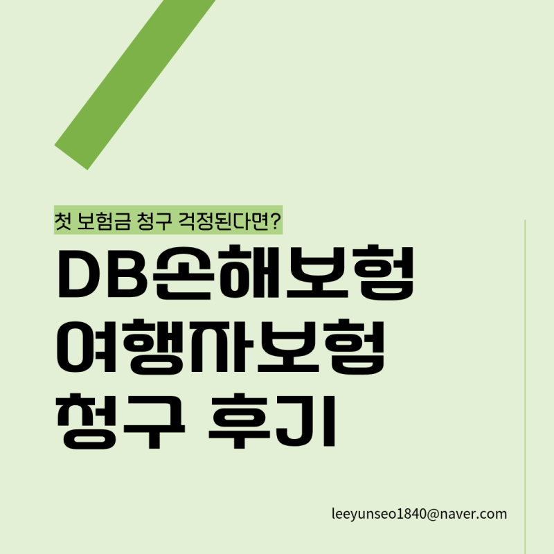 DB손해보험 여행자보험 청구 후기, 비행기 지연 보상 (feat. 보험금청구 걱정된다면?!)