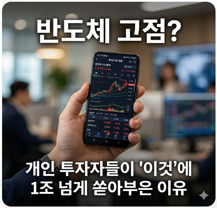  반도체 고점 논란 속에서도 개인 투자자들이 '이것'에 1조 넘게 쏟아부은 이유