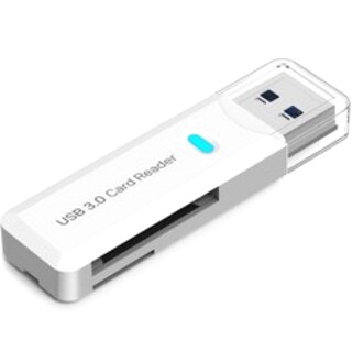  홈플래닛 USB 3.0 SD카드 리더기 RD-A01W - 빠르고 심플한 화이트 모델
