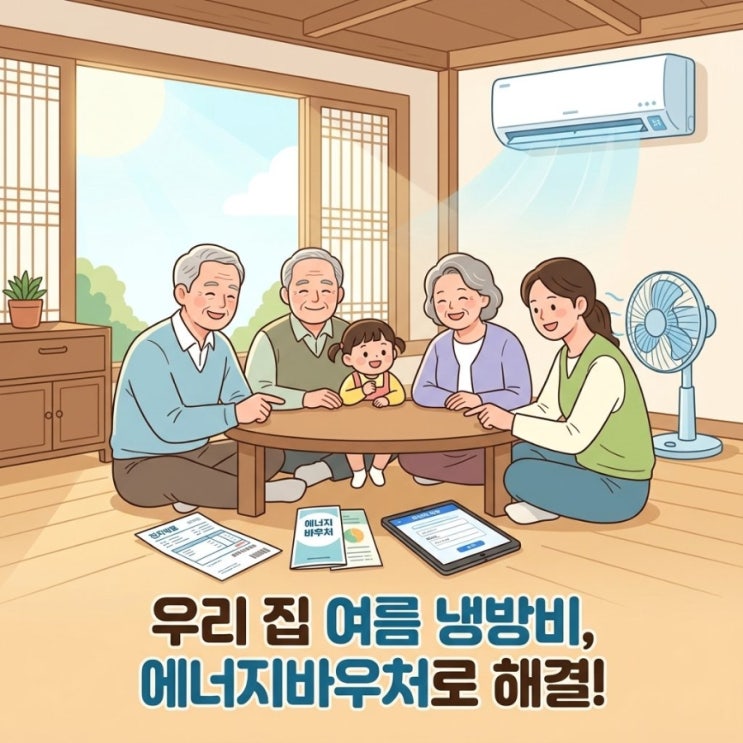여름 냉방비 <b>에너지바우처 신청 자격</b> 조건