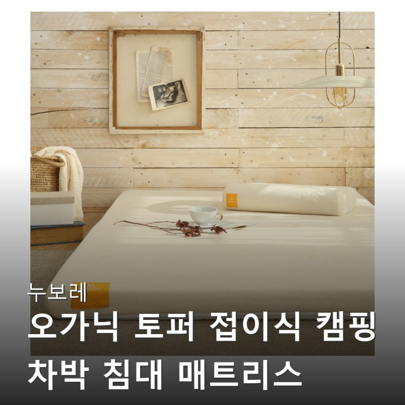 누보레 오가닉 접이식 1인용 토퍼 매트리스, 허리 디스크 부부와 아기 모두 만족한 찐후기