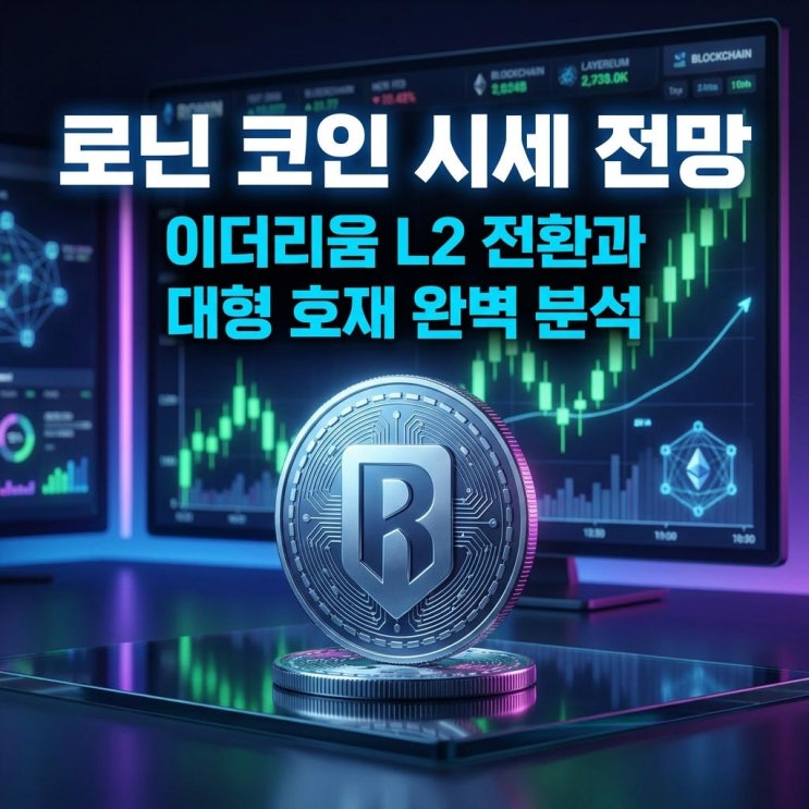  로닌 코인 시세 전망 빗썸 30% 폭등! 이더리움 L2 전환과 대형 호재 완벽 분석