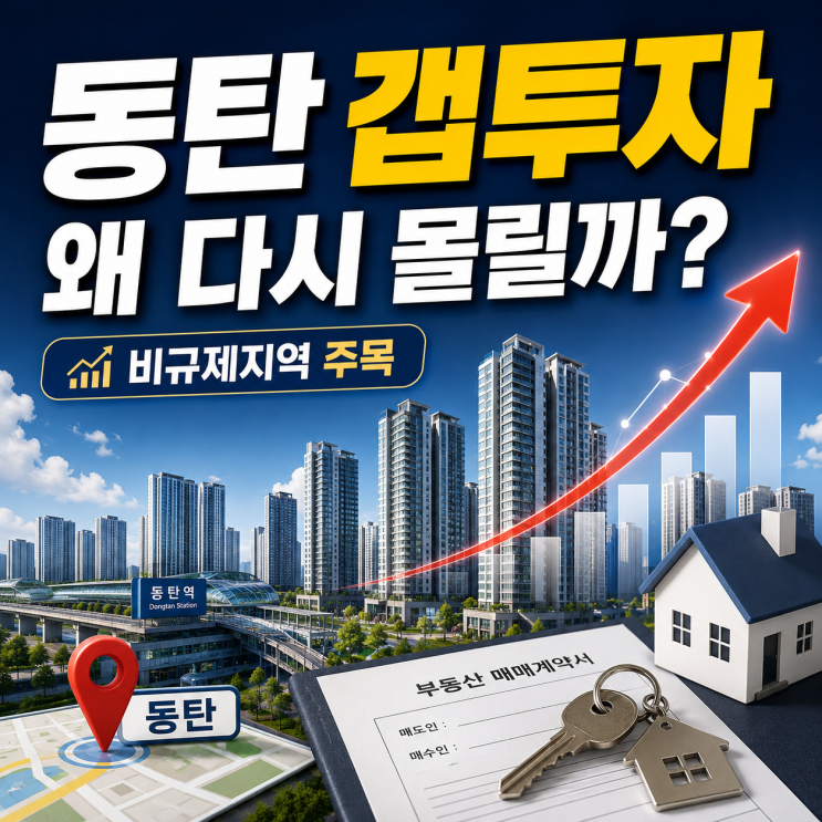  동탄 갭투자 다시 몰리더니… 3월에만 1105가구 팔린 이유