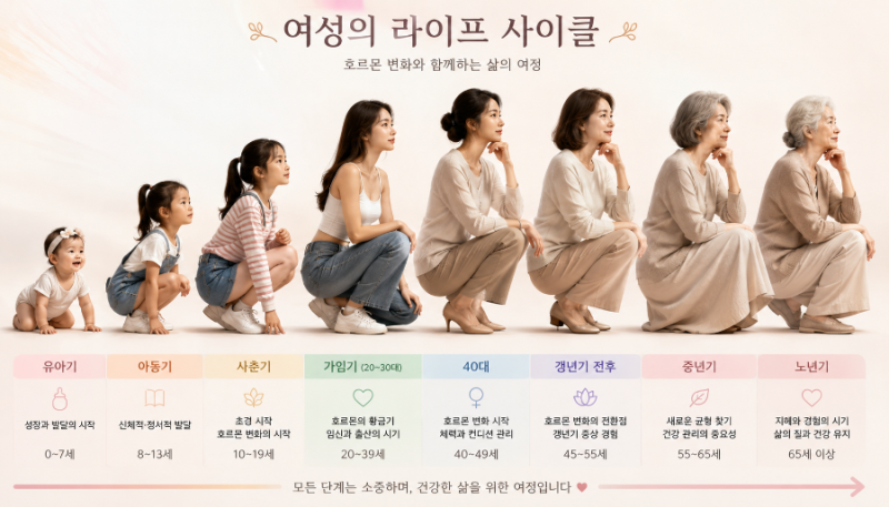 여성의 생리 주기(청소년부터 갱년기까지)는 얼마가 정상일까요? 몇 년마다 변할까요? - 생리....
