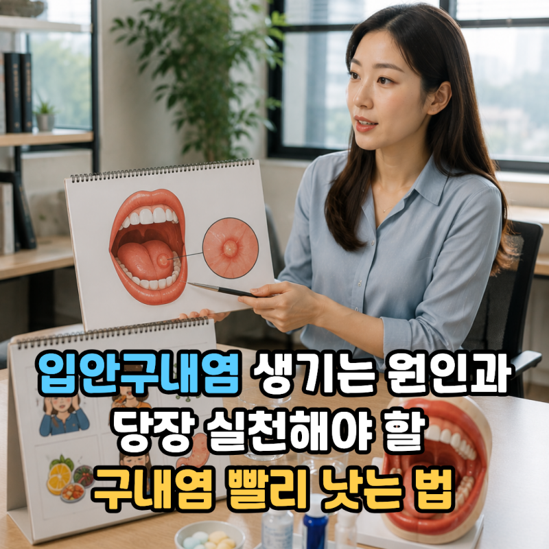 입안구내염 생기는 원인과 당장 실천해야 할 구내염빨리낫는법
