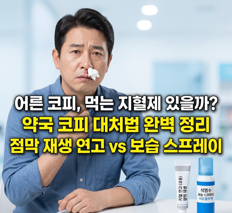 코피가 자주 나는 어른, 약국 지혈제 종류와 올바른 대처법 완벽 정리