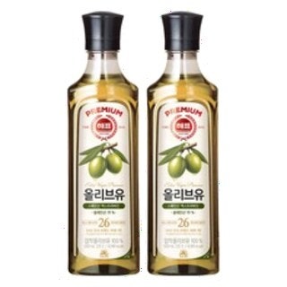  해표 압착 올리브유 500ml 2개 - 신선한 압착 방식으로 담은 깔끔한 요리용