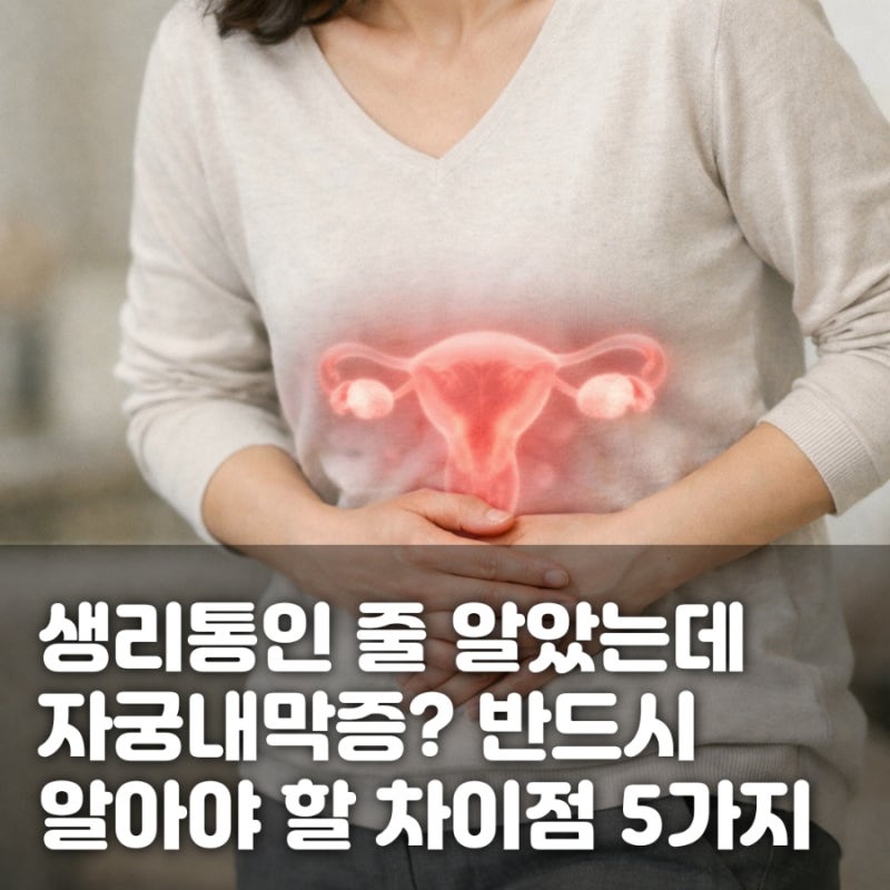 생리통인 줄 알았는데 자궁내막증? 반드시 알아야 할 차이점 5가지