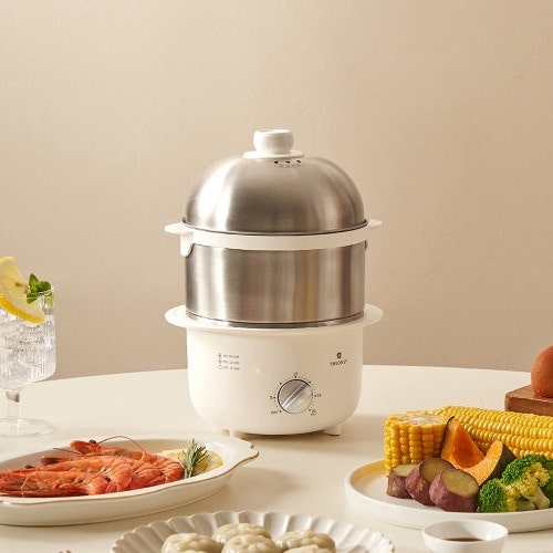 계란 삶기 이제 끝! 디온리 올스텐 2단 계란찜기 리얼 후기 (반숙 완벽)