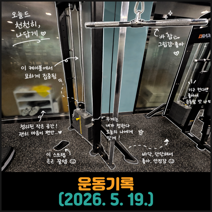  운동기록 (2026. 5. 19.)