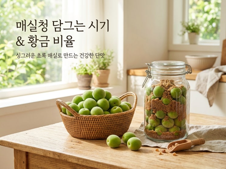  매실 수확 시기 및 매실청 담그는 시기 고르는 법