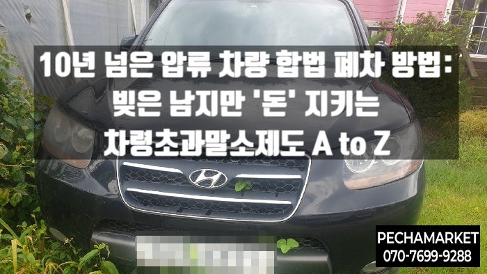  10년 넘은 압류 차량 합법 폐차 방법: 빚은 남지만 '돈' 지키는 차령초과말소제도 A to Z