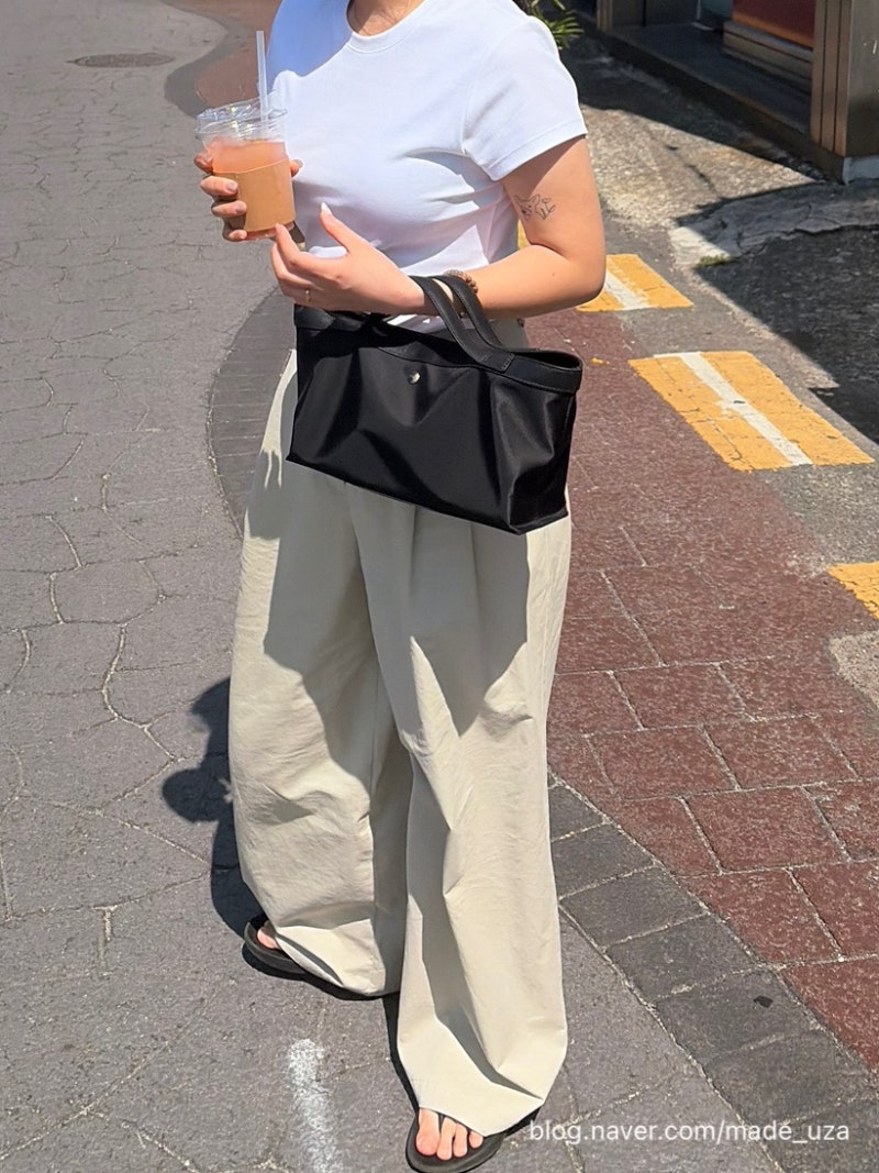 킨더살몬 포셀 나일론 토트백 s 착용후기 보부상 주목!