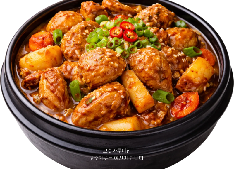 매운찜닭 고춧가루 깔끔하고 매콤한 레시피