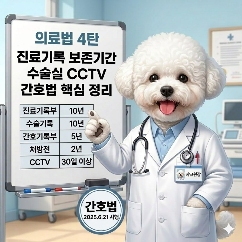 [간호조무사 국시] 의료법 4탄: 진료기록 보존기간·수술실 CCTV·간호법 핵심 정리