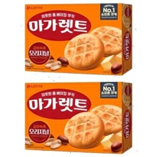  마가렛트 롯데제과 오리지널 352g 2개 - 바삭한 식감의 클래식 스낵