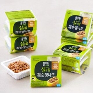  풀무원 실의 힘 매일아침 순생나또 49.5g 12개 - 아침 건강 발효식품