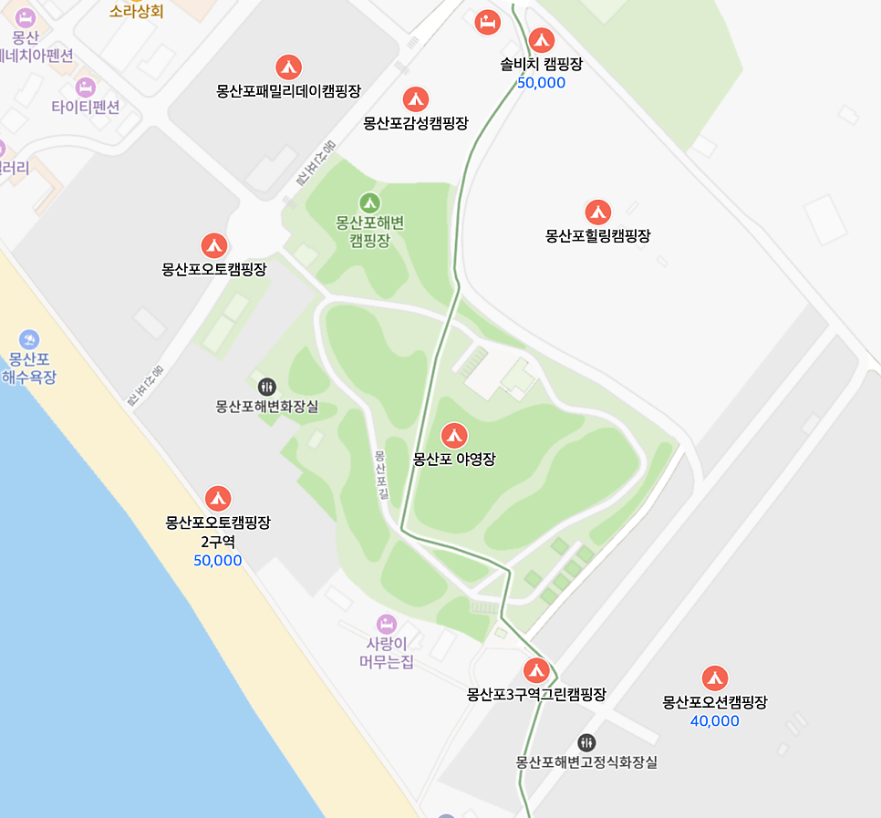 몽산포오토캠핑장 1구역 사진 1