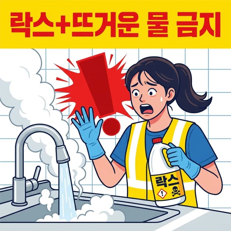 락스와 뜨거운 물 섞어 쓰면 안 되는 이유: 화장실 청소 중 쓰러지는 1급 발암물질의 정체