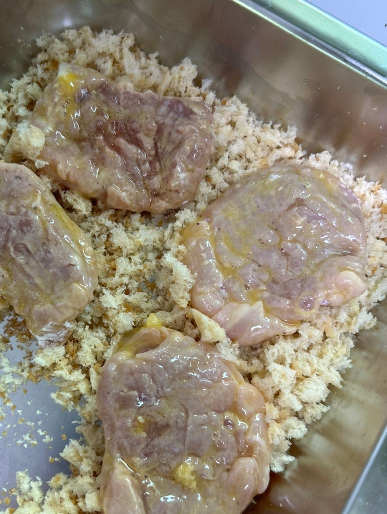 유아식 레시피 아기 안심돈까스 만들기 / 두 돌 아기 반찬
