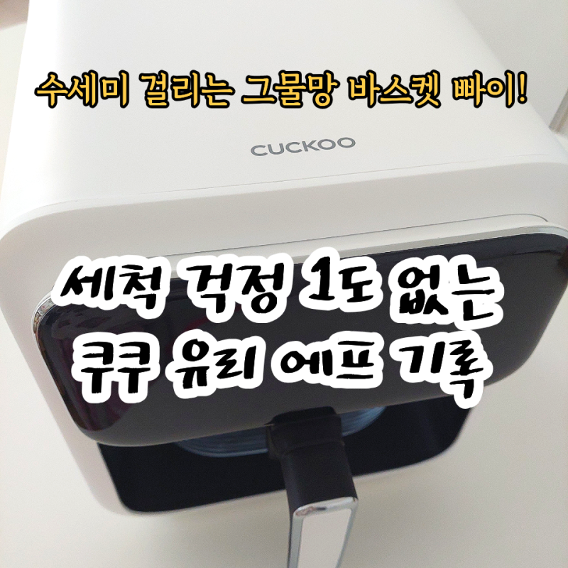 쿠쿠 글라스도어 투명 유리 바스켓 에어프라이어 4L 내돈내산 후기 : 위생과 편의성 다 잡은 ....
