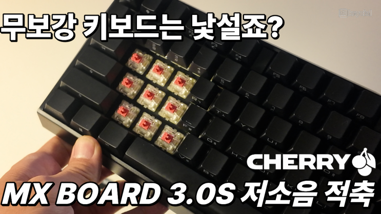 저소음 키보드 무보강 MX BOARD 3.0S RGB 저소음 적축 스위치 리뷰