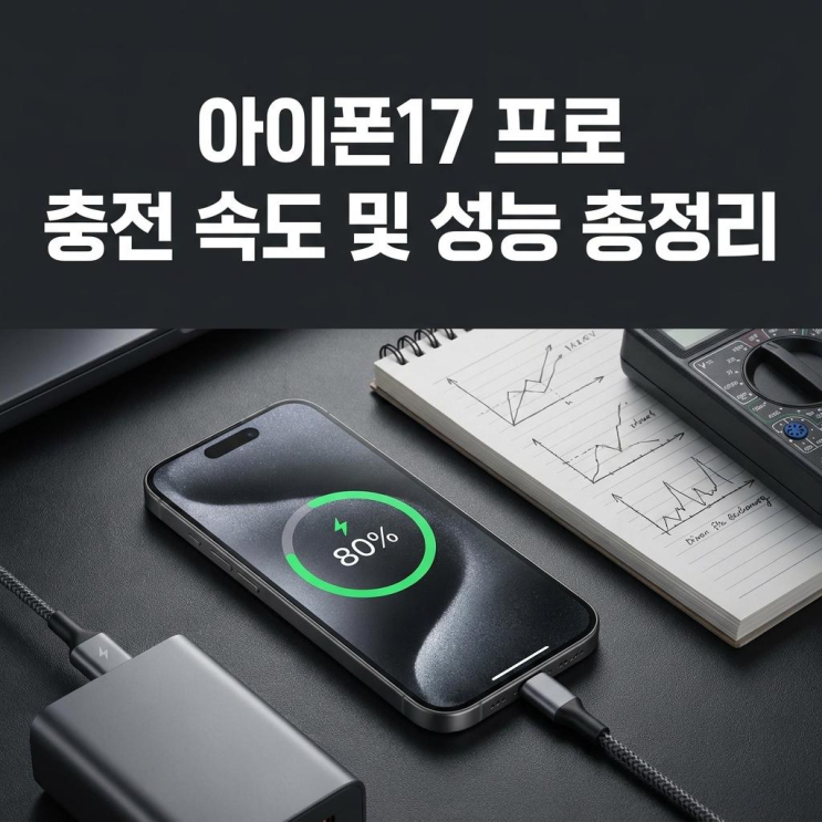  아이폰17 프로 충전 속도 테스트 1위 사양 및 배터리 성능 총정리