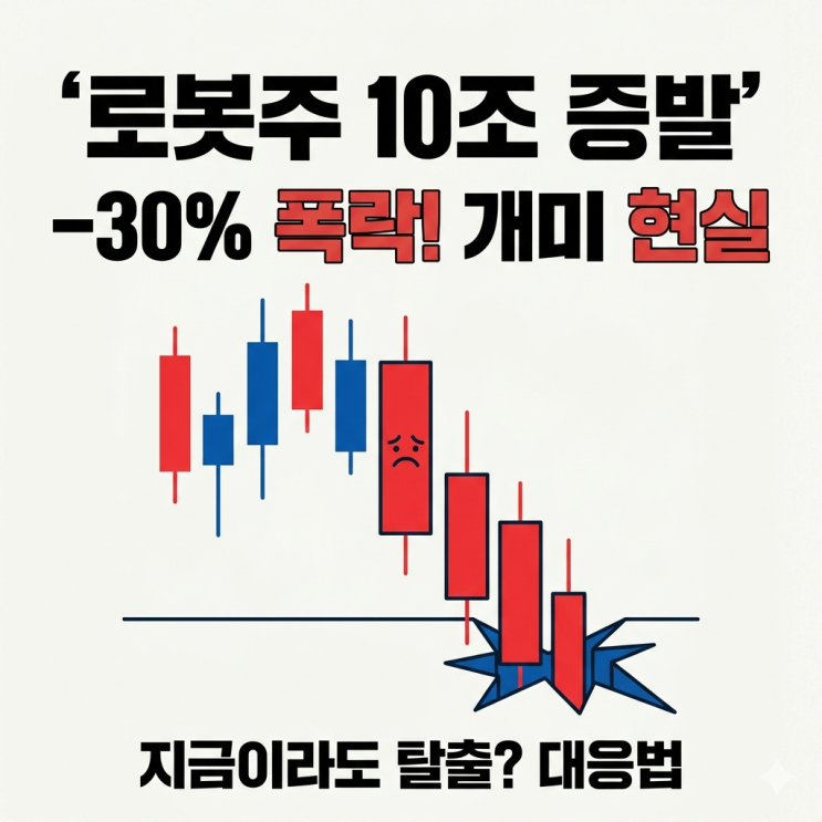  로봇주 폭락장에 10조 물린 개미들의 현실