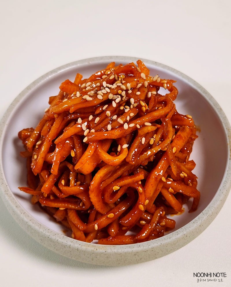 고추장 진미채볶음 레시피 촉촉 부드러운 진미 오징어채볶음