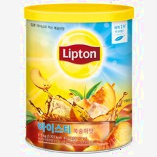  립톤 아이스티 믹스 복숭아맛 1.5kg - 시원하게 즐기는 과일향 홈카페 음료