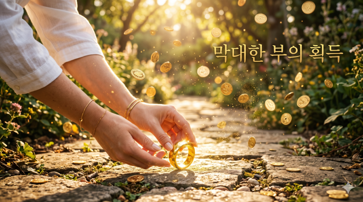 금반지 줍는 꿈 해몽, 길에서 영롱하게 빛나는 순금 반지를 주웠다면 오늘 당장 청약 통장을 확인하십시오 (초대형 횡재수)