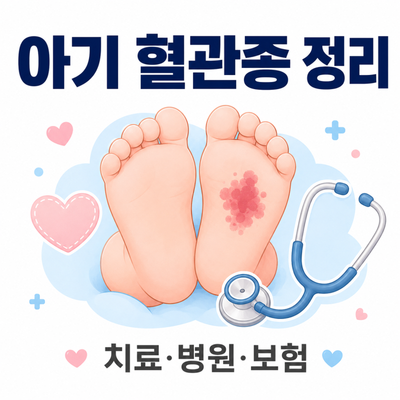 신생아 혈관종 아기 치료 병원과 보험 적용 정리