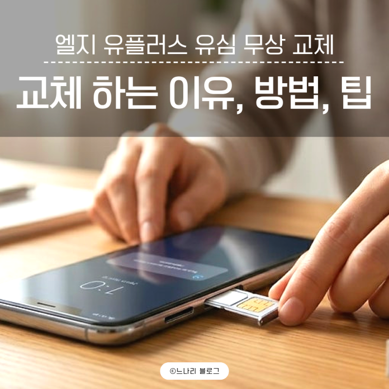 엘지 유플러스 유심 무상 교체(이유, 교체 방법, 차이점, 이용 팁, 알뜰폰 교체)