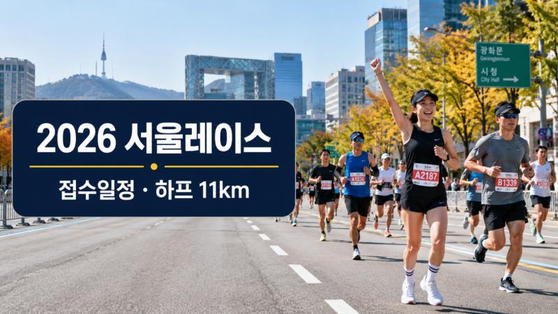 2026 서울레이스 접수일정 하프 11km 신청 전 체크할 것