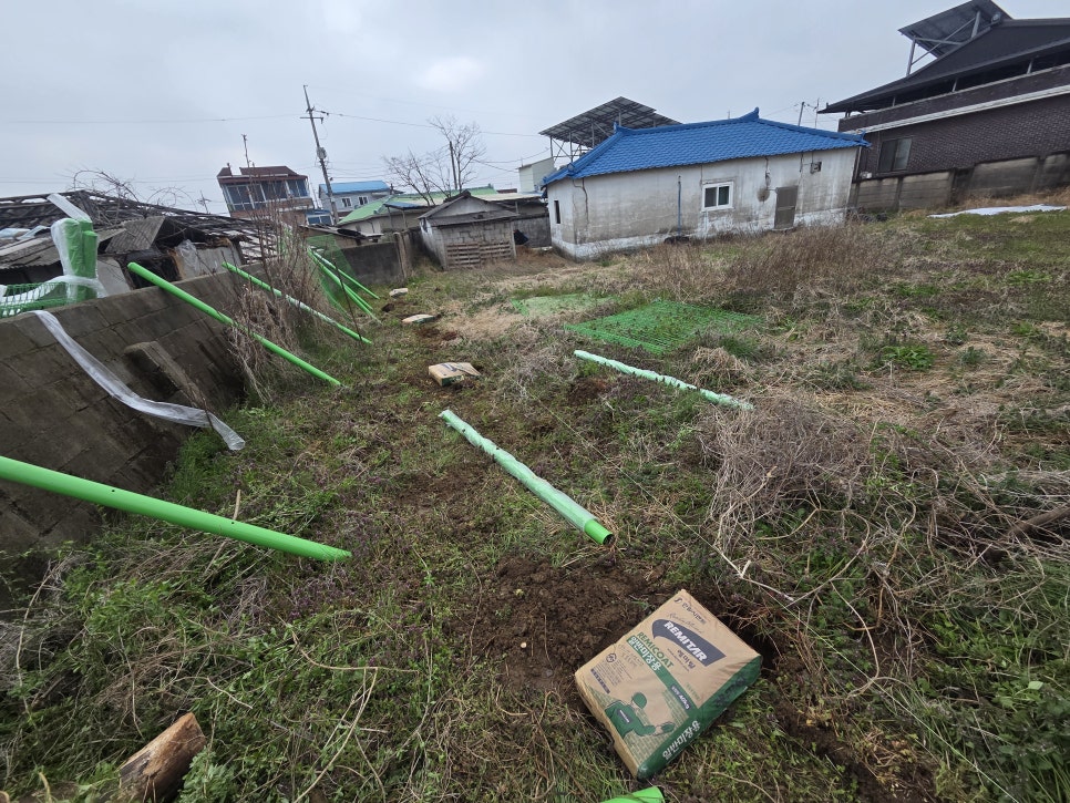 충남 논산휀스 단독주택 마당 경계 야생동물 방지 메쉬휀스 설치