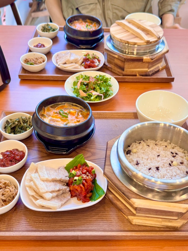 포항 이동 맛집 원할머니보쌈족발 대이점 점심특선 가마솥보쌈반상 솔직 후기