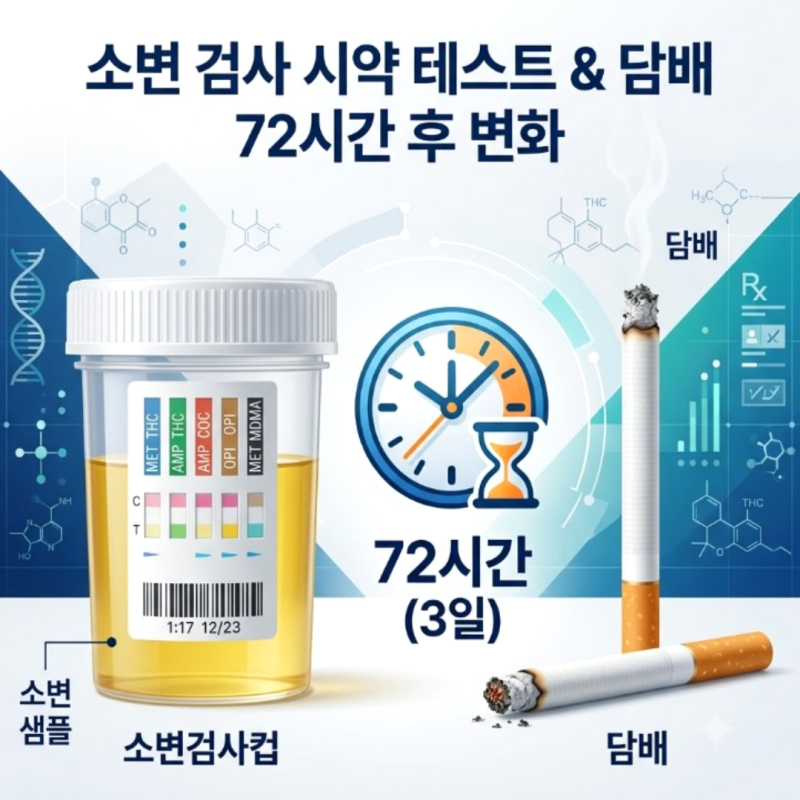 [소변검사 담배] 니코틴 검출 여부와 정확도 높이는 3가지 주의 사항