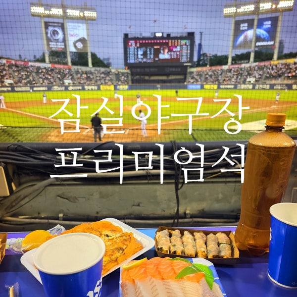 잠실야구장 LG트윈스 프리미엄석 후기 / 아이브 이서 시구