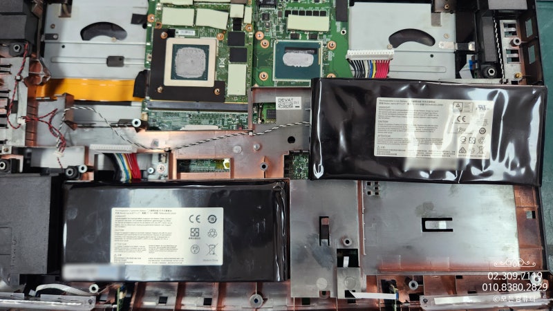 MSI 구형노트북 GT72 2QE 배터리교체시 분해방법