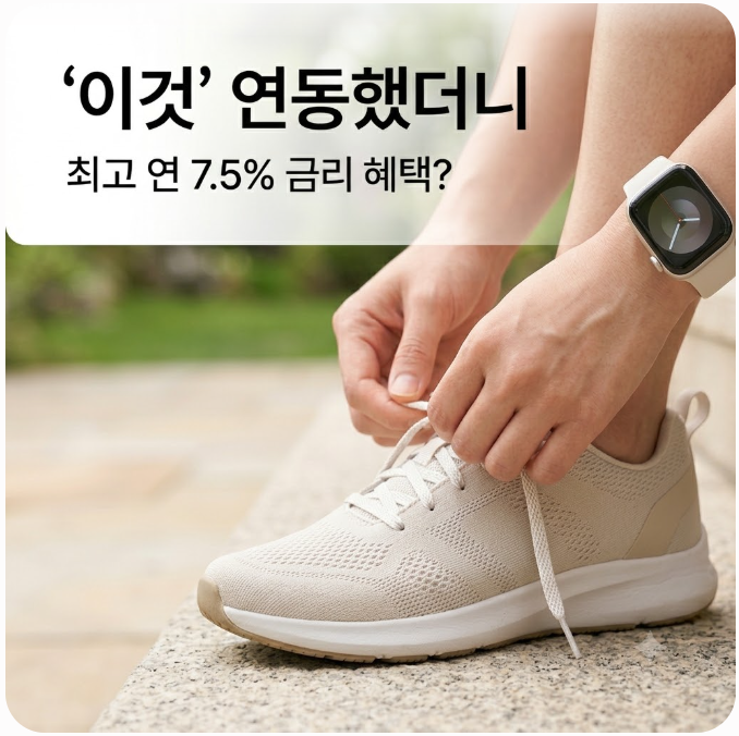  '이것' 연동했더니 최고 연 7.5% 금리 혜택? 신한 하나 KB 운동화 적금 꿀팁