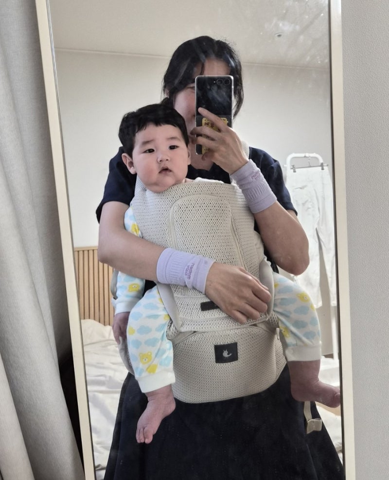 포그내아기띠힙시트하는법 포그내힙시트연결