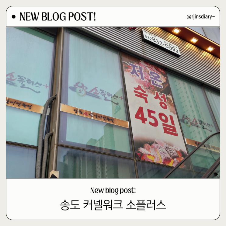  분위기 좋은 송도 커낼워크 맛집, 소플러스 송도점