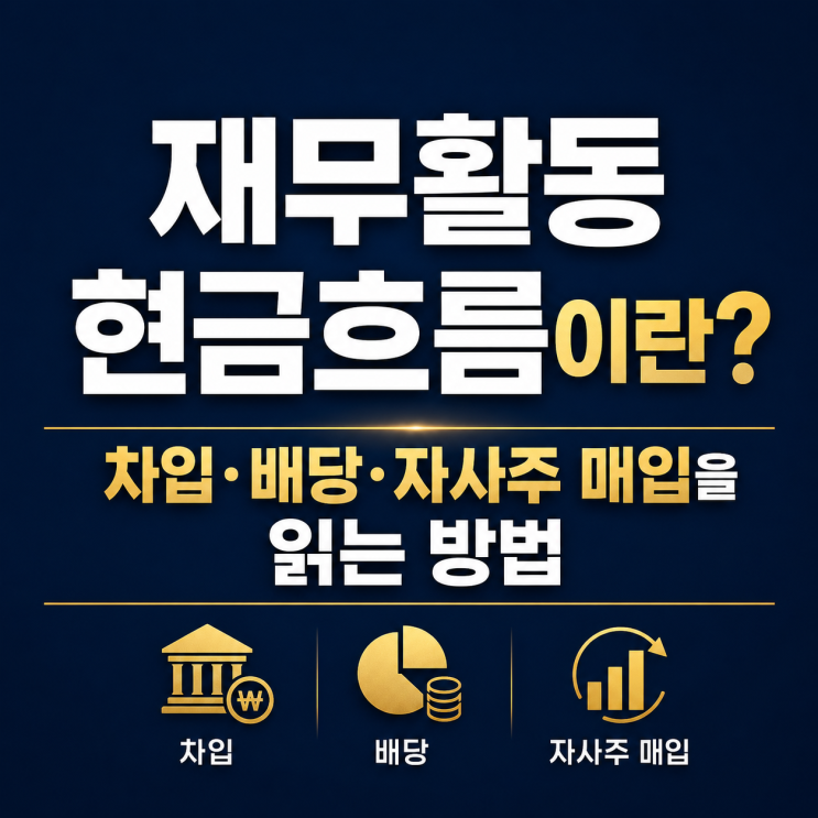  재무활동현금흐름이란? 차입·배당·자사주 매입을 읽는 방법