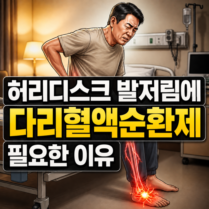 다리 혈액순환 영양제 허리디스크로 인한 발저림에 필요한 이유