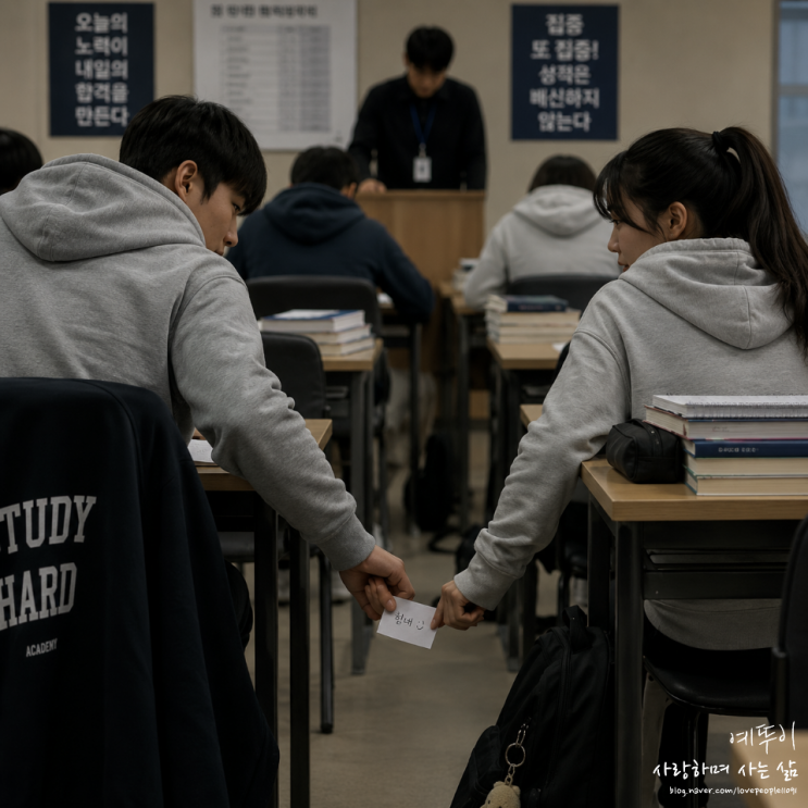  재수 기숙학원 수험생들의 이성 친구 교재 위험성 엄격한 통제와 관리가 필요한 이유