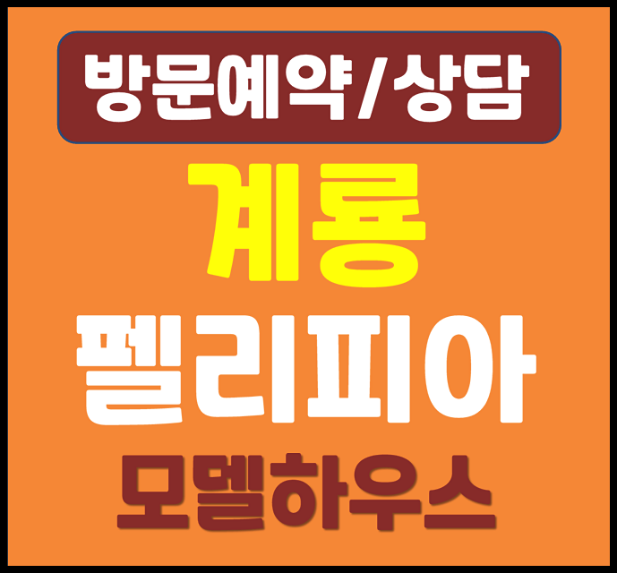  대전 계룡 펠리피아 모델하우스 분양가